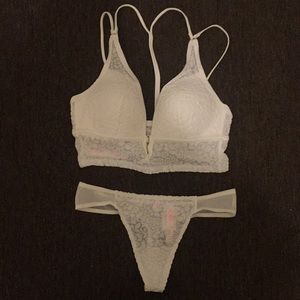 PINK bralette and panty - BRAND NEW - never worn